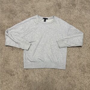 Small Forever 21 Light Grey Crew Sweater